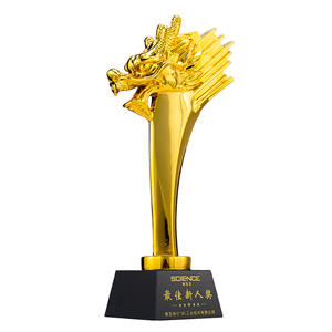 Trofeo de resina de cristal personalizado al por mayor de fábrica dragón León águila caballo trofeo de premio de estilo creativo - Product Image 1