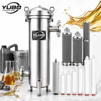 Sistema de Filtro de Cartucho de Acero Inoxidable para la Purificación de Aceite Lubricante, Aceite Hidráulico, Diésel y Fluidos para Trabajos Metálicos