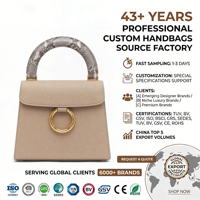 Tas Tangan Bertekstur Taupe dengan Gagang Cetak Kulit Ular, Penutup Kancing, Kapasitas 2-3L untuk Penggunaan Sehari-hari Wanita, OEM