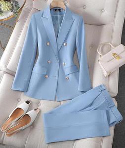 유홍 S-4XL 여성용 긴팔 정장 바지 정장 인터뷰 영업직업복 - Product Image 1