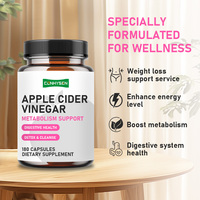Cápsulas de Vinagre de Sidra de Manzana con Pimienta de Cayena para Apoyo al Metabolismo, Veganas, OEM ODM