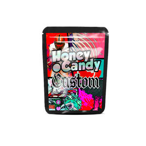 Caramelos Cremallera Gummy Packaging Comestible 3,5 1 oz Cali Packs Helado Mango Forma Mango Sabor Gummy Mylar Bag - Product Image 2