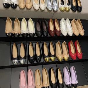 Женские классические маленькие ароматные стильные туфли на плоской подошве, Повседневные балетки с бантом, простые цвета, подходящие для осеннего сезона - Product Image 2