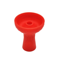 Accessoires de chicha modernes et durables, très demandés : Tête de chicha en silicone à un trou, tête en caoutchouc avec technique miroir pour chicha
