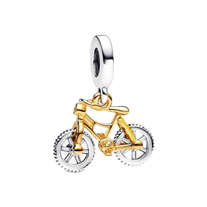 Venta al por mayor de abalorios de lujo estilo Pan de plata S925 chapada con circonitas y diseño de dibujos animados, para pulseras de cadena de serpiente DIY, colgantes y regalos de joyería - Product Image 2
