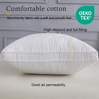 Oreiller décoratif de luxe de haute qualité, logo personnalisable, rembourrage complet à haute résilience, bonne perméabilité à l'air, pour hôtel ou maison