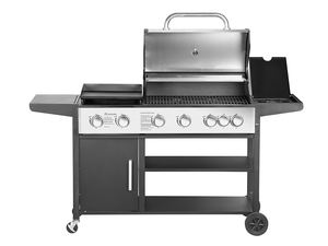 Luxus 24.1KW 430 Edelstahl deckel 4 Brenner Gas grill Seiten brenner Pizza Box 4 Stück 3 Zoll Rollen - Product Image 3