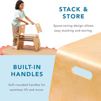 Bureau d'appoint en bois courbé LAPGEAR pour enfants - Bureau portable, durable, pour l'apprentissage et les activités éducatives, idéal pour les devoirs