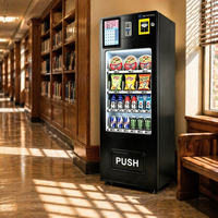 Distributeur automatique intelligent RUNYANG personnalisé pour aliments et boissons, avec monnayeur pour collations et boissons gazeuses