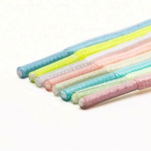 Cordones de Zapatos Luminosos Planos Personalizados de Buena Calidad, Cordones de Zapatos Brillantes a la Moda - Product Image 4