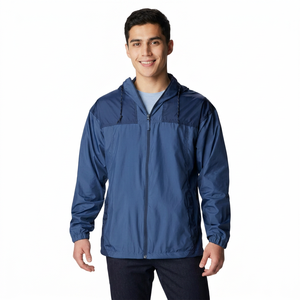 High Quality Custom Logo <b>Men's</b> Windproof Autumn Basic <b>Jacket</b> OEM Embroidery Casual Style Zipper Breathable Plus Size for <b>Summer</b> - Product Image 1