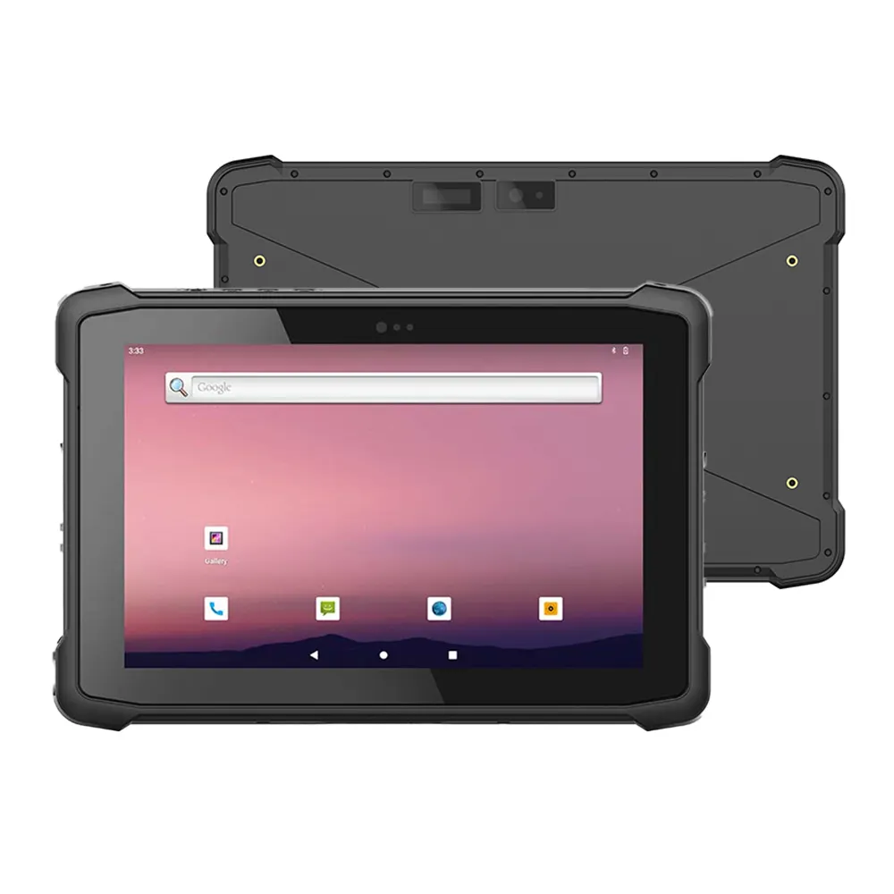 T10A-2D donanım üreticisi endüstriyel Pos terminali Modul Nfc barkod el Ip65 700 Nit 10.1 inç sağlam Tablet Pc Android