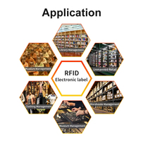 Etiqueta Adhesiva RFID UHF Pasiva, Etiqueta RFID de Papel Recubierto en Múltiples Estilos, Etiquetas RFID Alien U8 Ucode 8 para Gestión de Inventario de Activos