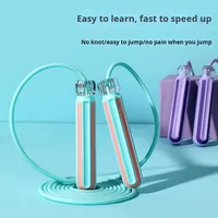 Yixin Nouvelle Corde à sauter portable en PVC écologique pour fitness aérobie, réglable, avec poignée à revêtement diamanté