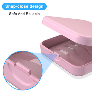 Square portable <b>denture</b> case, <b>denture</b> storage <b>box</b>, orthodontic retainer <b>box</b>, invisible portable storage <b>box</b> - Product Image 4