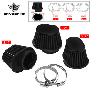 Filtre à air conique Poyracing 2, 2.15, 2.35 pouces pour moto et voiture, amélioration avec clips - Product Image 1