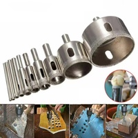 Forets diamantés pour outils électriques, accessoires pour carrelage, marbre, verre, céramique, scie cloche de 6 à 110 mm