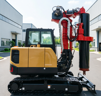 Machine de forage rotative hydraulique pour pieux de 30 m et 1500 mm, avec couple de pente élevé pour le forage sur sites en pente