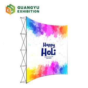 Tùy chỉnh nhiệm vụ nặng nề Pop Up Backdrop căng thẳng vải hiển thị Wall Mount Đảng biểu ngữ đứng Backdrop vải triển lãm thương mại biểu ngữ đứng - Product Image 1