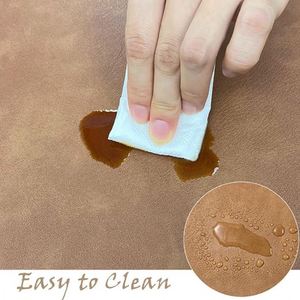 Oval Faux Leather <b>Placemats</b> Dual Sided Heat Stain Resistant Place Mats Faux Leather <b>Table</b> Mats Non-Slip Place Mats - Product Image 4