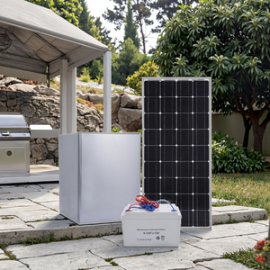 Réfrigérateur compact à porte unique à énergie solaire Petit réfrigérateur portable à congélateur en haut à piles CC Réfrigérateur solaire portable - Product Image 3