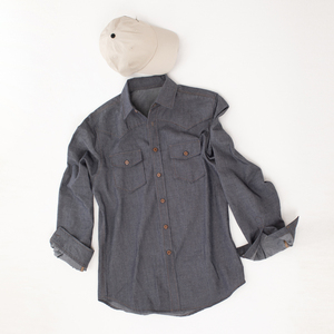 Nuovo Stile Set Camicia Casual e Pantaloni da Uomo con Schermatura EMF, in Tessuto di Fibra d'Acciaio Tinto in Filo, Resistente al Lavaggio, Abbigliamento Faraday - Product Image 6