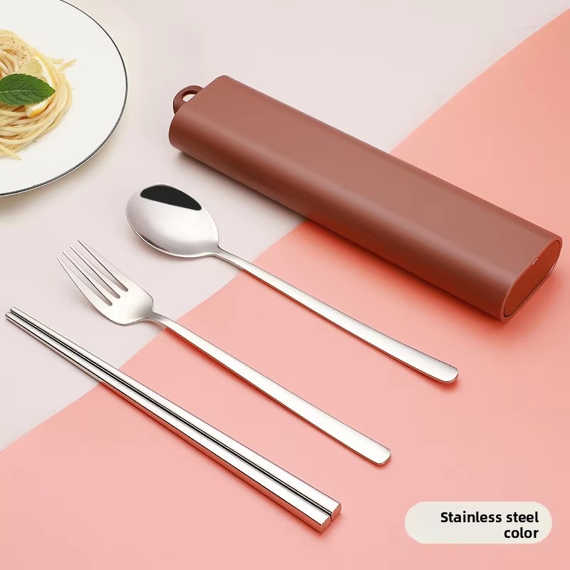 Ensemble de 3 pièces de couleur naturelle [Boîte ovale marron]]