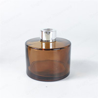 Großhandel 100ml bernstein glas diffusor flasche mit silber kappe