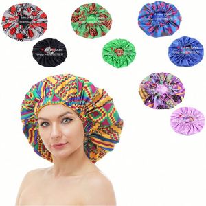 Bonnet en satin extra large réversible et ajustable pour femme, double couche, en soie, pour usage quotidien, idéal pour cheveux bouclés naturels, cadeau - Product Image 1