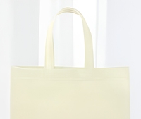 Sac fourre-tout non tissé en spunbond avec poignées, biodégradable, recyclable, réutilisable, personnalisable pour supermarché et exposition
