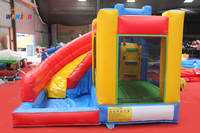 WINSUN-Tobogán inflable pequeño y colorido para exteriores, tobogán inflable comercial para niños