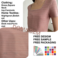 Nouvelle Collection 2026 – Tissu Tricoté 100% Polyester Effet Soie Glacée à Rayures Barbi, Extensible, Écologique, Léger, Doux et Respirant pour Vêtements