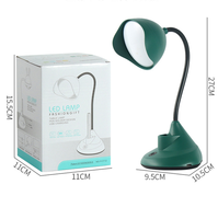 Vente en gros Veilleuse LED créative avec charge USB Lampe de bureau pliante Économie d'énergie Apprendre à lire Lampe de table