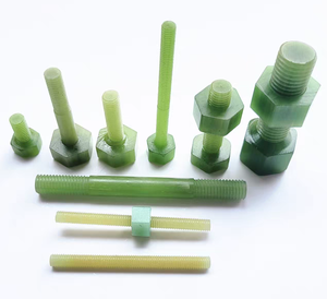 Yüksek mukavemetli FRP GRP cıvata ve somun yalıtımlı kaya cıvata fiberglas bağlantı elemanları - Product Image 1