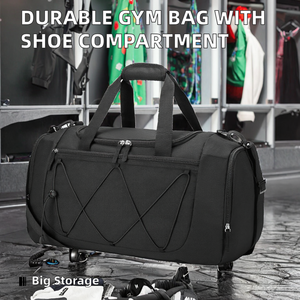 Sac de sport unisexe Oxford 20-30L avec fermeture éclair, compartiment intérieur et sangle réglable – Idéal pour le sport et les voyages - Product Image 2