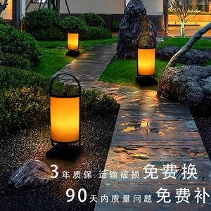 Lampe de jardin LED rechargeable, étanche, pour extérieur, allée, villa, cour, aménagement paysager - Product Image 5