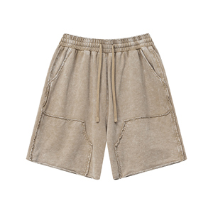 Short décontracté ample unisexe High Street Heavyweight Drawstring personnalisé à séchage rapide respirant pour hommes - Product Image 1
