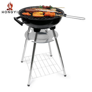 Barbecue portable rond Hongyi, 14 pouces, avec pieds hauts, pliable, pour le camping - Product Image 5