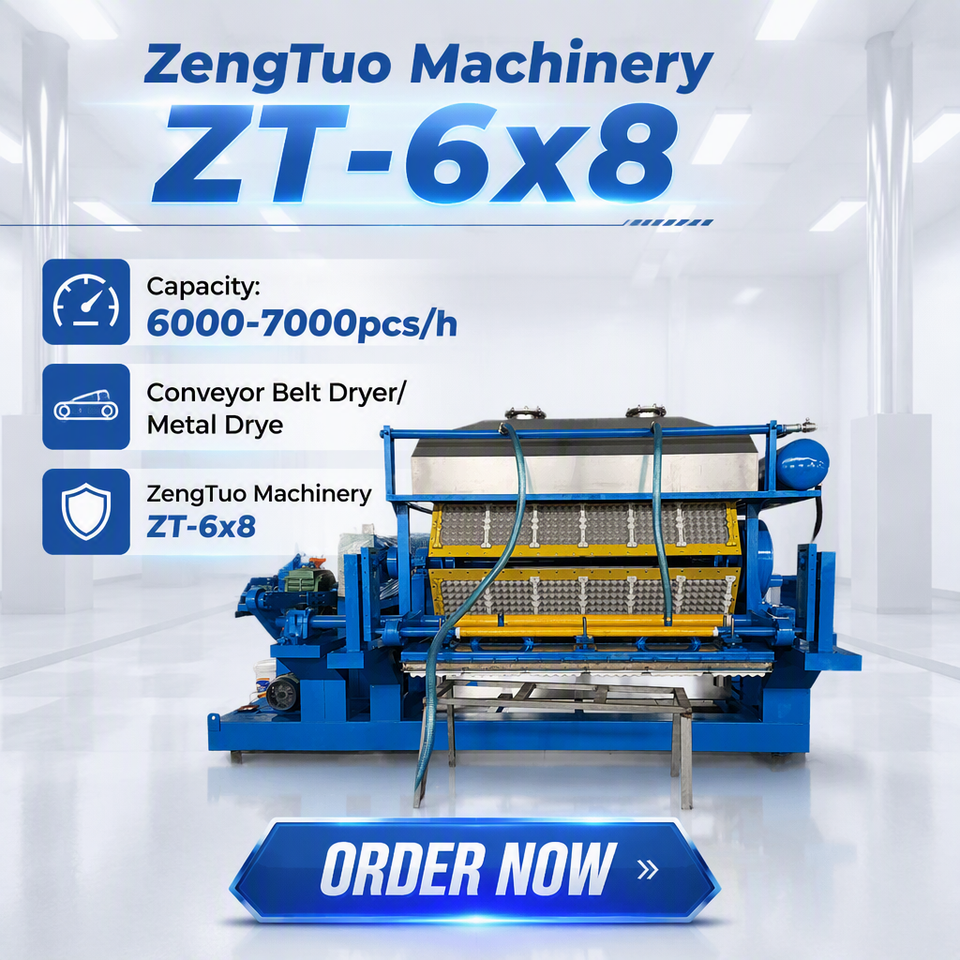 Paper Machine Hd Waste Paper Pulp Molding Machine for Making Egg Box Egg Trays 6000-7000 ...