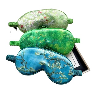 Vente chaude confortable bon ombrage masque pour les yeux de sommeil masque pour les yeux de sommeil en satin et soie avec personnalisation - Product Image 1