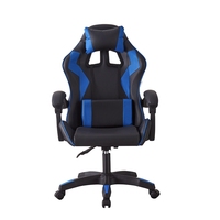 Chaise de jeu ergonomique de haute qualité en cuir PU design unique Chaise de jeu d'ordinateur PC réglable en hauteur avec repose-pieds