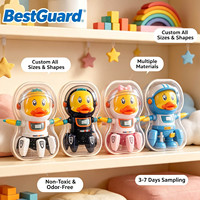 Emballage sous blister personnalisé pour jouets, emballage sous blister transparent en PET pour canard de bain en caoutchouc