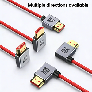 Câble <span class=keywords><strong>HDMI</strong></span> 2.1 en spirale à angle droit 8K 48 Gbit/s 8K60Hz 4K120Hz HDR, câble <span class=keywords><strong>HDMI</strong></span> rétractable à ressort coudé pour caméra, moniteur, PS5, TV - Product Image 2