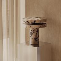 Lampe de bureau en marbre poli, lampe de table moderne de luxe pour la maison, l'hôtel et la villa