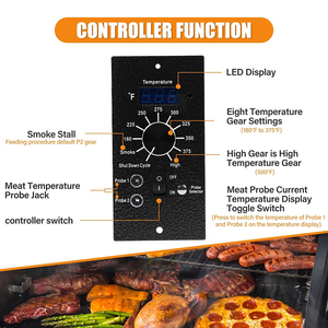 <span class=keywords><strong>Digital</strong></span> CHURRASCO Fumante Substituição Kit Universal Pellet Grill Termostato Controlador <span class=keywords><strong>PID</strong></span> Board para Traeger Elétrica Pellet Grills - Product Image 4