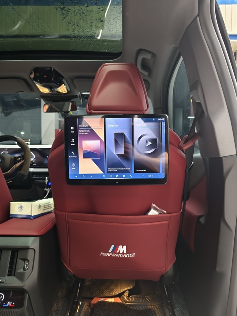 14 Inch 4+64G Touch Screen Smart Headrest TV Android Auto Stereo 1920x1200 Pixels Rear Seat Entertainment Car Tablet for BMW