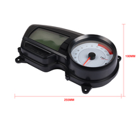 Compteur de Vitesse et Carburant Numérique 12V pour Moto avec Odomètre, Tachymètre et Horloge pour TVS APACHE RTR 160 CC 180
