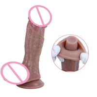 Dildo éjaculateur avec ventouse, en silicone doux au toucher, jouet sexuel pour adultes, stimulation anale et du point G, outils de masturbation 18+