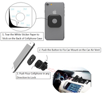 Support de téléphone portable universel rotatif en ABS, compatible iPad, fixation par clip, anti-chute, précision usine, pour voiture, 4-7 pouces