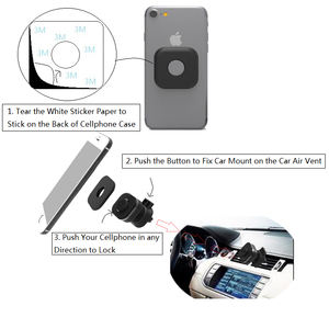 Factory-Accurate Universal Rotating ABS <b>Car</b> Phone Holder with <b>Clip</b> Fix Mounting Fall Prevention 4-7 Inch Compatibility - Product Image 3